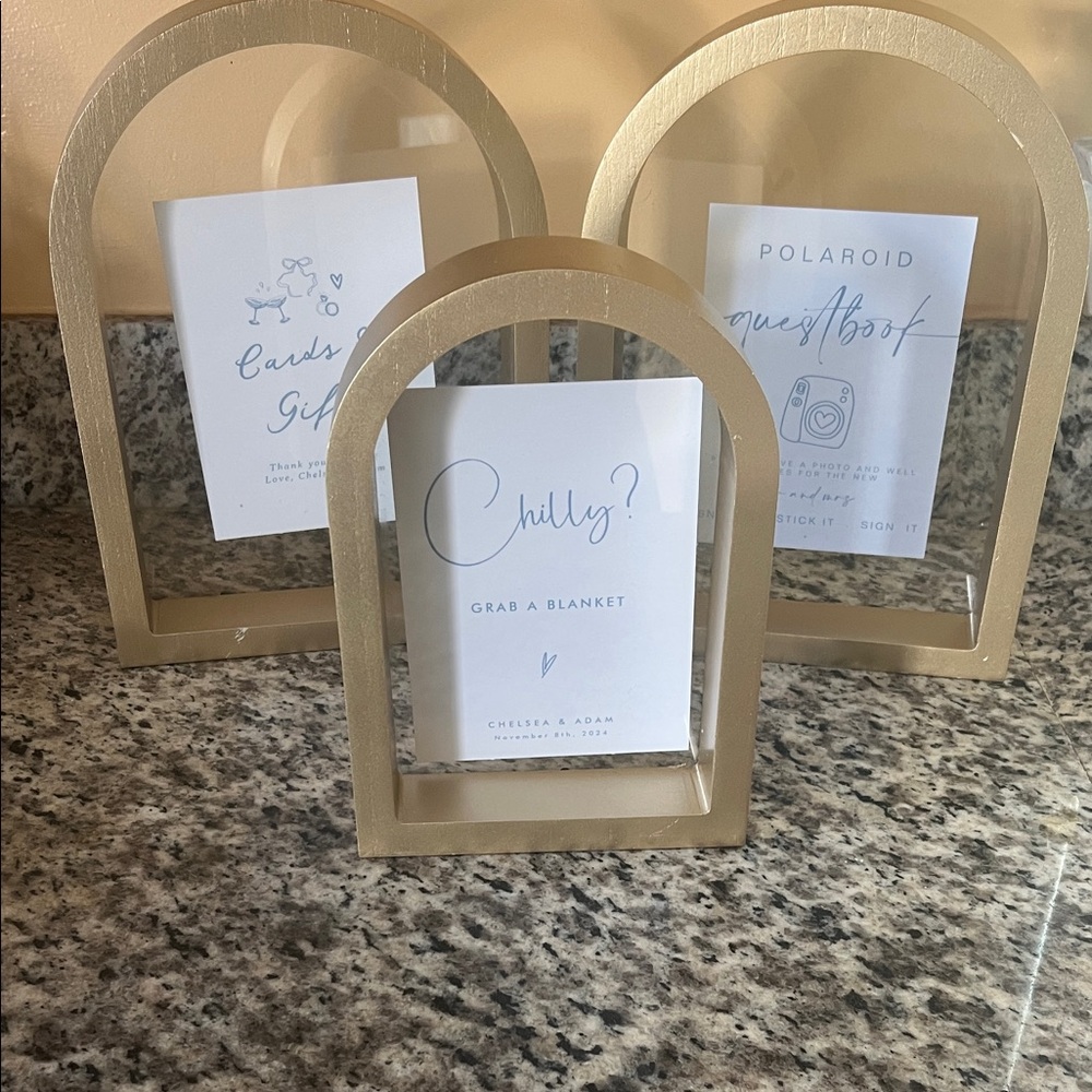 Elegant Gold Shadow Box Frame Set